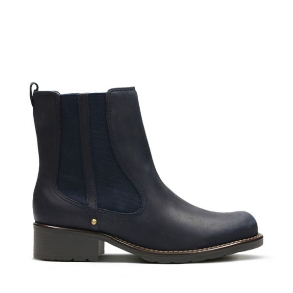 Clarks Womens Orinoco Club Chelsea Boots Navy | USA-1754680